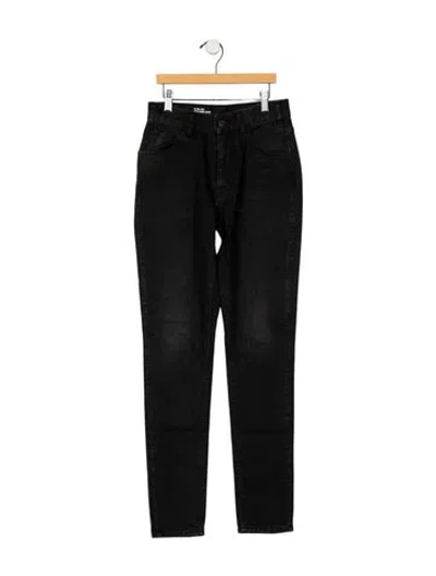 Pre-owned Celine Mid-rise Skinny Leg Jeans In Black