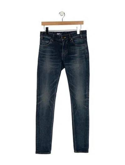 Pre-owned Celine Mid-rise Skinny Leg Jeans In Blue