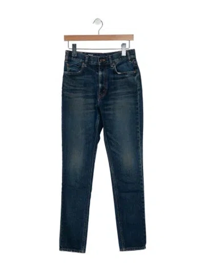 Pre-owned Celine Mid-rise Skinny Leg Jeans In Blue