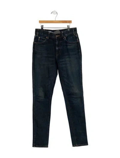 Pre-owned Celine Mid-rise Skinny Leg Jeans W/ Tags In Blue