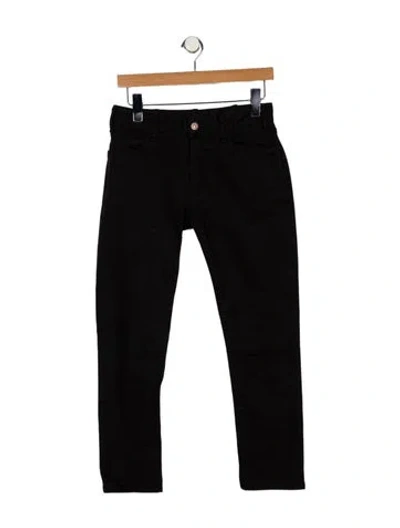 Pre-owned Celine Mid-rise Straight Leg Jeans In Black