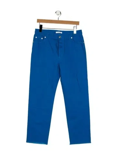 Pre-owned Celine Mid-rise Straight Leg Jeans In Blue