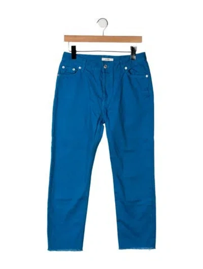 Pre-owned Celine Mid-rise Straight Leg Jeans In Blue