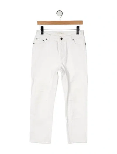 Pre-owned Celine Mid-rise Straight Leg Jeans In Neutral