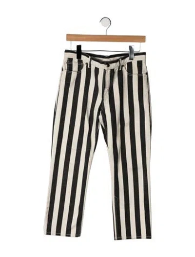 Pre-owned Celine Mid-rise Straight Leg Jeans In Neutrals