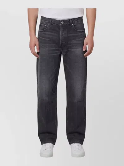 Celine Mid-rise Straight-leg Denim Jeans In Gray