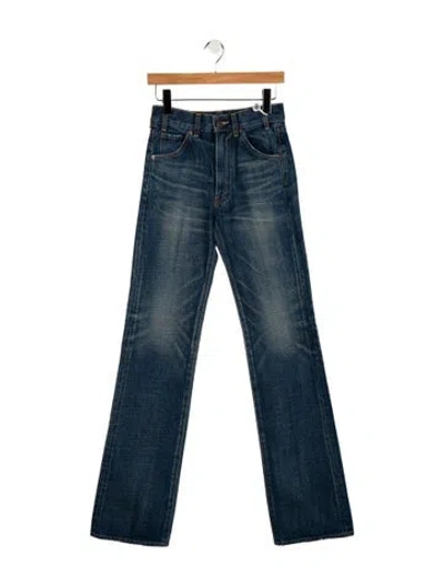 Pre-owned Celine Mid-rise Wide Leg Jeans W/ Tags In Blue