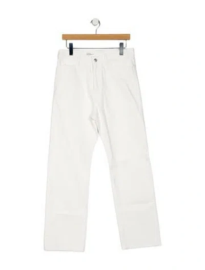 Pre-owned Celine Miles Straight-leg Jeans W/ Tags In White