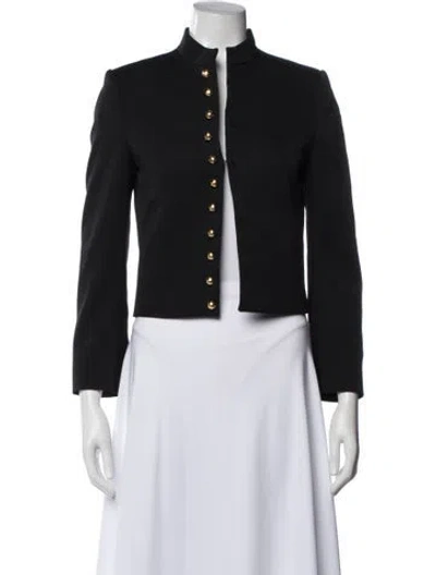 Pre-owned Celine Military Wool Jacket In Black