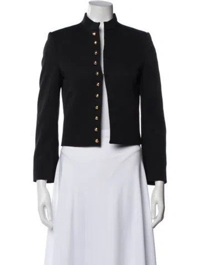 Pre-owned Celine Military Wool Jacket In Black