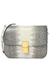 Celine Mineral Lizard Small Classic Box Flap Bag (authentic Pre-loved)