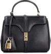 Celine Mini 16 Logo Detailed Shoulder Bag In Black