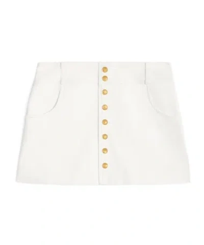 Celine Mini A-line Skirt In Nude