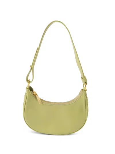 Pre-owned Celine Mini Ava Leather Shoulder Bag In Green