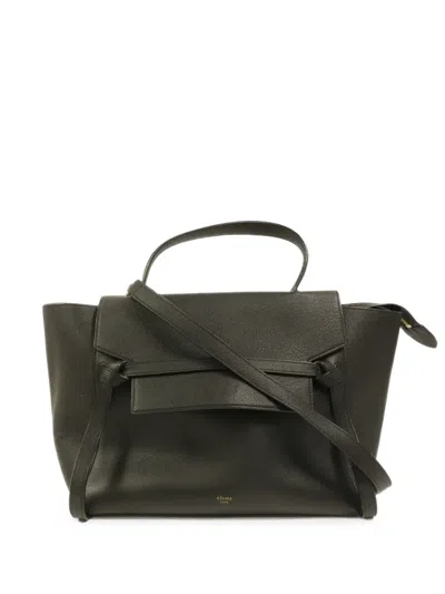 Pre-owned Celine Mini Belt 2 Way Tote Bag In Black