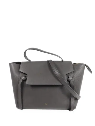 Pre-owned Celine Mini Belt Bag Shoulder Bag In Grey