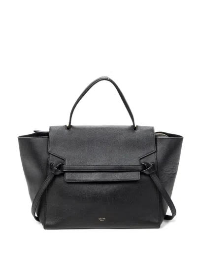 Pre-owned Celine Mini Belt Tote Bag In Black