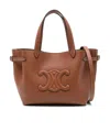 Celine Mini Cabas Anais Cuir Triomphe In Grained Calfskin In Brown