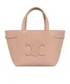 Celine Mini Cabas Anais Cuir Triomphe In Grained Calfskin In Nude