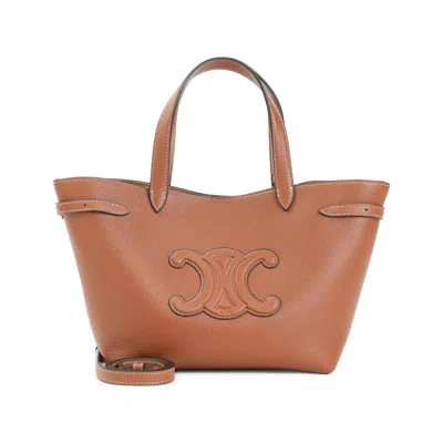 Celine Mini Cabas Anais Shoulder Bag Women In Brown