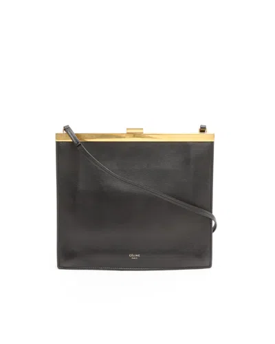 Celine Céline Mini Clasp Bag In Black