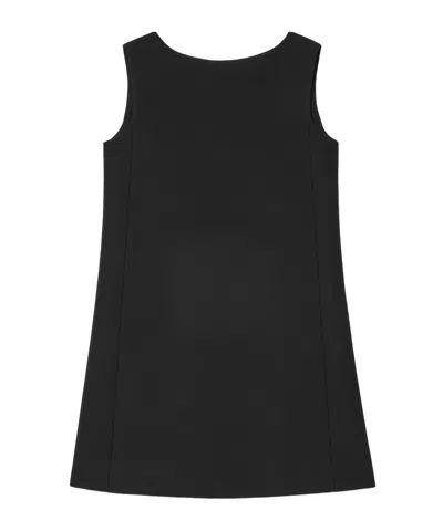 Celine Mini Dress In Grain De Poudre Wool In Black