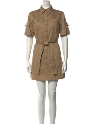 Pre-owned Celine Mini Dress In Neutrals