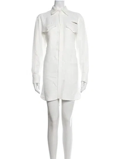 Pre-owned Celine Mini Dress In Neutrals