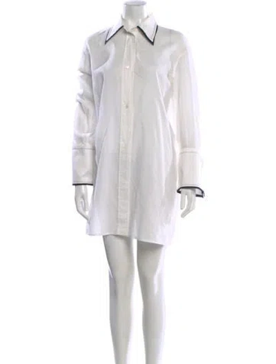 Pre-owned Celine Mini Dress In White