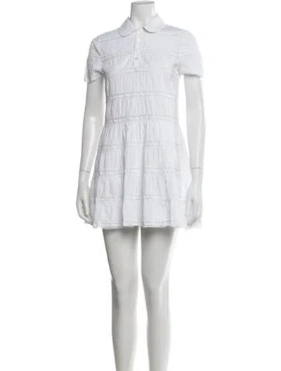 Pre-owned Celine Mini Dress In White