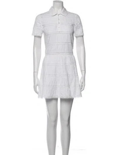 Pre-owned Celine Mini Dress In White