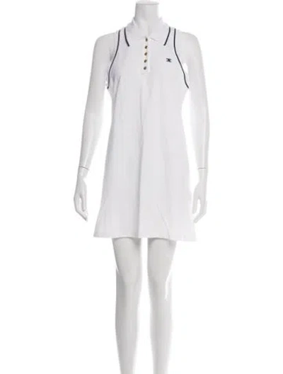 Pre-owned Celine Mini Dress In White