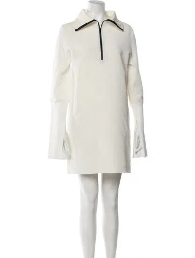 Pre-owned Celine Mini Dress In White