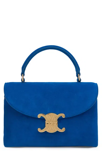 Celine Mini Elegant Handbag In Blue
