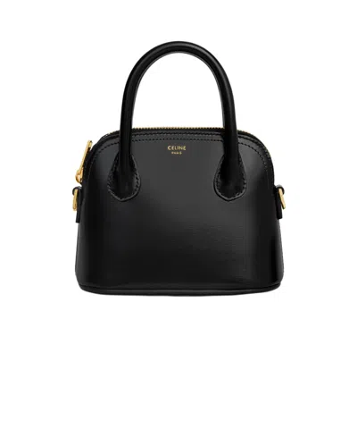 Celine Mini Honorine In Shiny Calfskin In Black