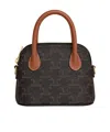 Celine Mini Honorine In Triomphe Canvas And Calfskin In Brown