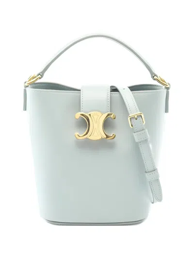 Pre-owned Celine Mini Louise Bucket Handbag In Blue