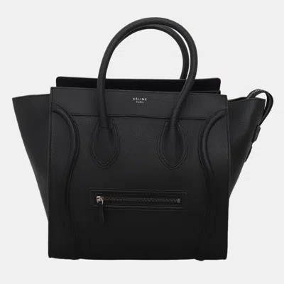 Pre-owned Celine Mini Luggage Bag In Black