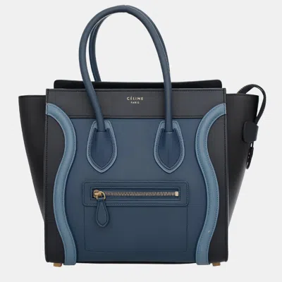 Pre-owned Celine Mini Luggage Bag In Black