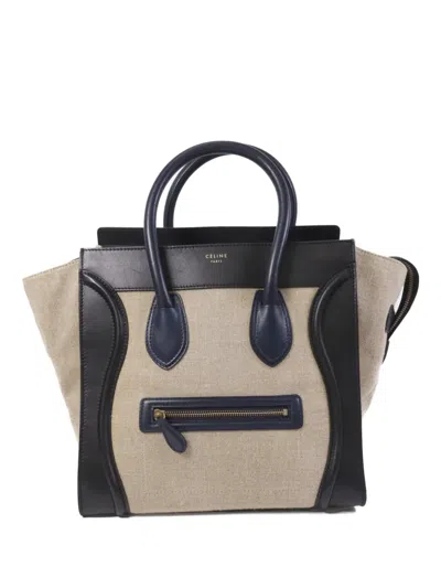 Pre-owned Celine Mini Luggage Tote Bag In Neutral