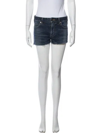 Pre-owned Celine Mini Shorts In Blue