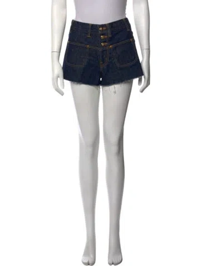 Pre-owned Celine Mini Shorts In Blue