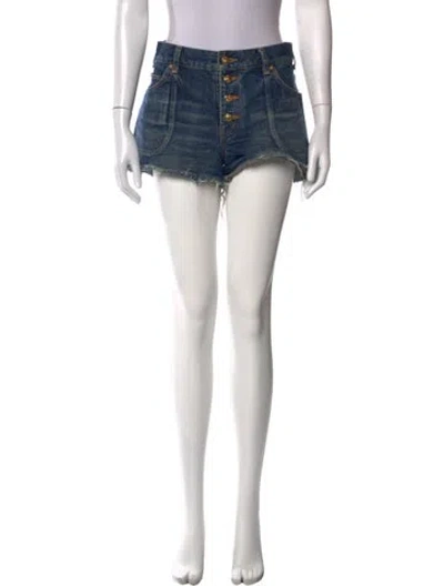 Pre-owned Celine Mini Shorts In Blue