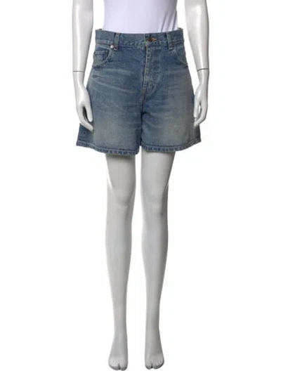 Pre-owned Celine Mini Shorts In Blue