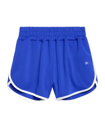Celine Mini Shorts In Double Face Jersey In Multi