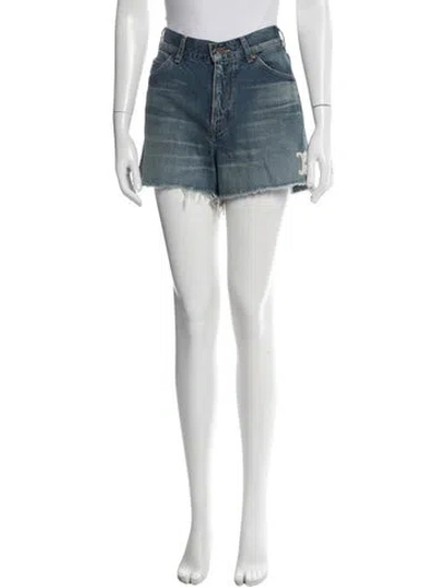 Pre-owned Celine Mini Shorts W/ Tags In Blue