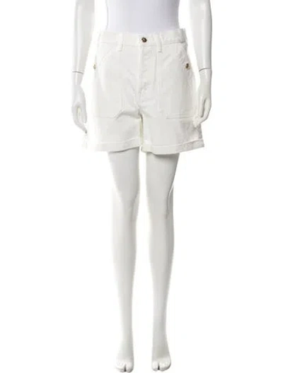 Pre-owned Celine Mini Shorts In White