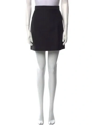 Pre-owned Celine Mini Skirt In Black