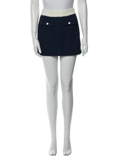 Pre-owned Celine Mini Skirt In Blue