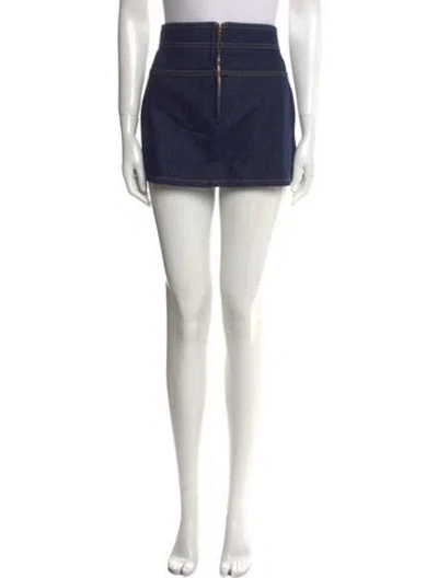 Pre-owned Celine Mini Skirt In Blue